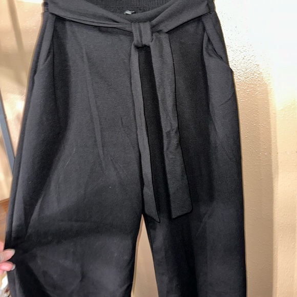 Large Black Wide Leg Dress Pants - Picture 3 of 7
